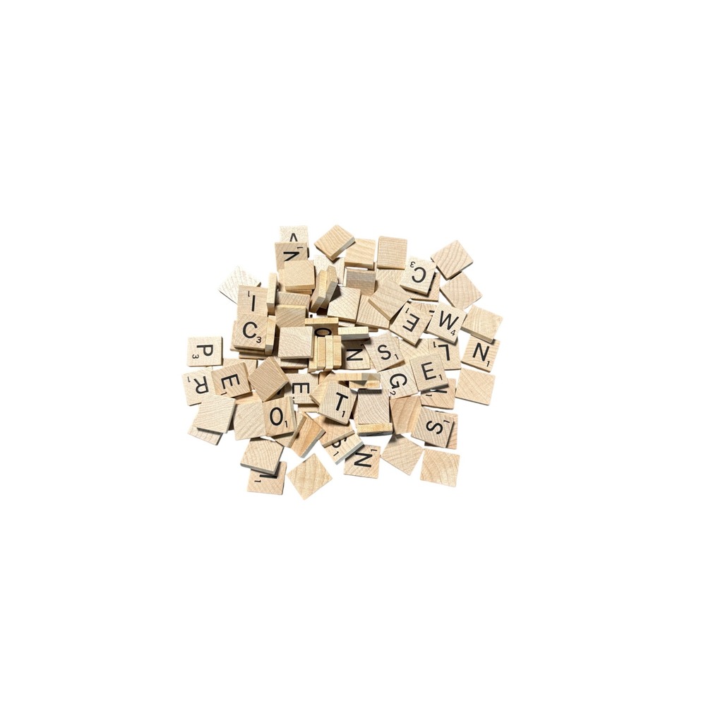 99 Wooden Scrabble Tiles Letters Crafts